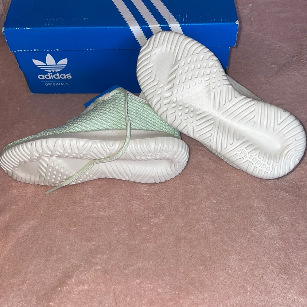 Adidas Tubular Shadow size 9 kids minty green sneakers shoes run small more “7 - Picture 5 of 9